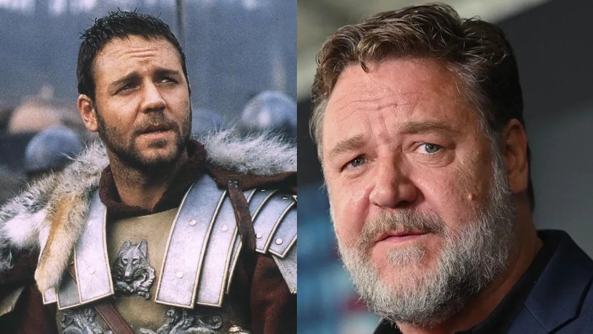 El antes y después de Russell Crowe