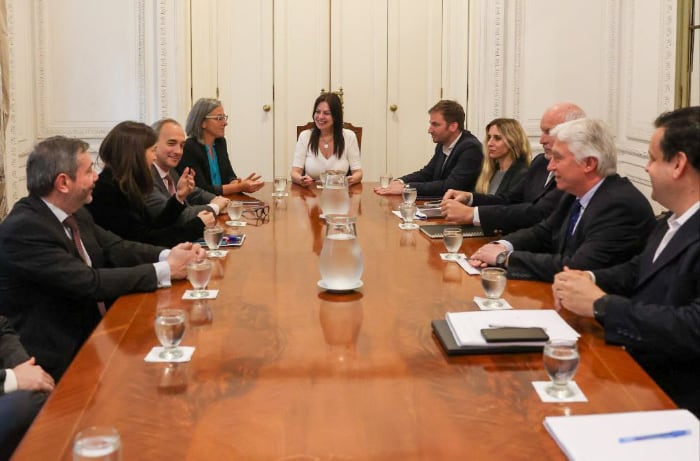 La ministra Sandra Pettovello presidió la reunión semanal con su equipo de gabinete del Ministerio de Capital Humano. Foto: X / @MinCapHum_Ar