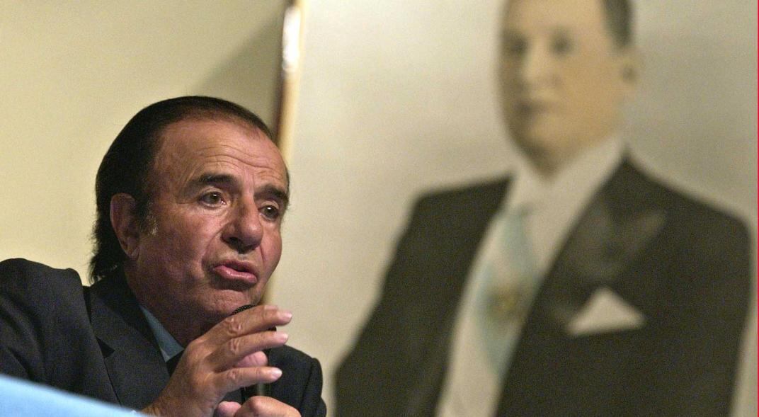 Carlos Saúl Menem y Juan Domingo Perón, los dos presidentes que más tiempo ocuparon el sillón de Rivadavia. (La Voz)