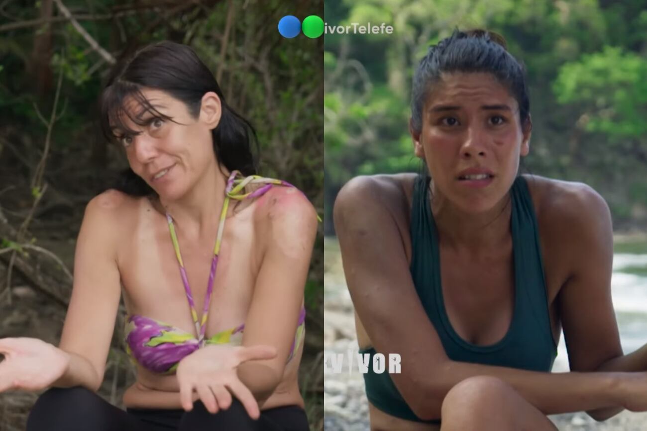 Malvina e Inés son rivales en "Survivor Expedición Robinson". (Captura)