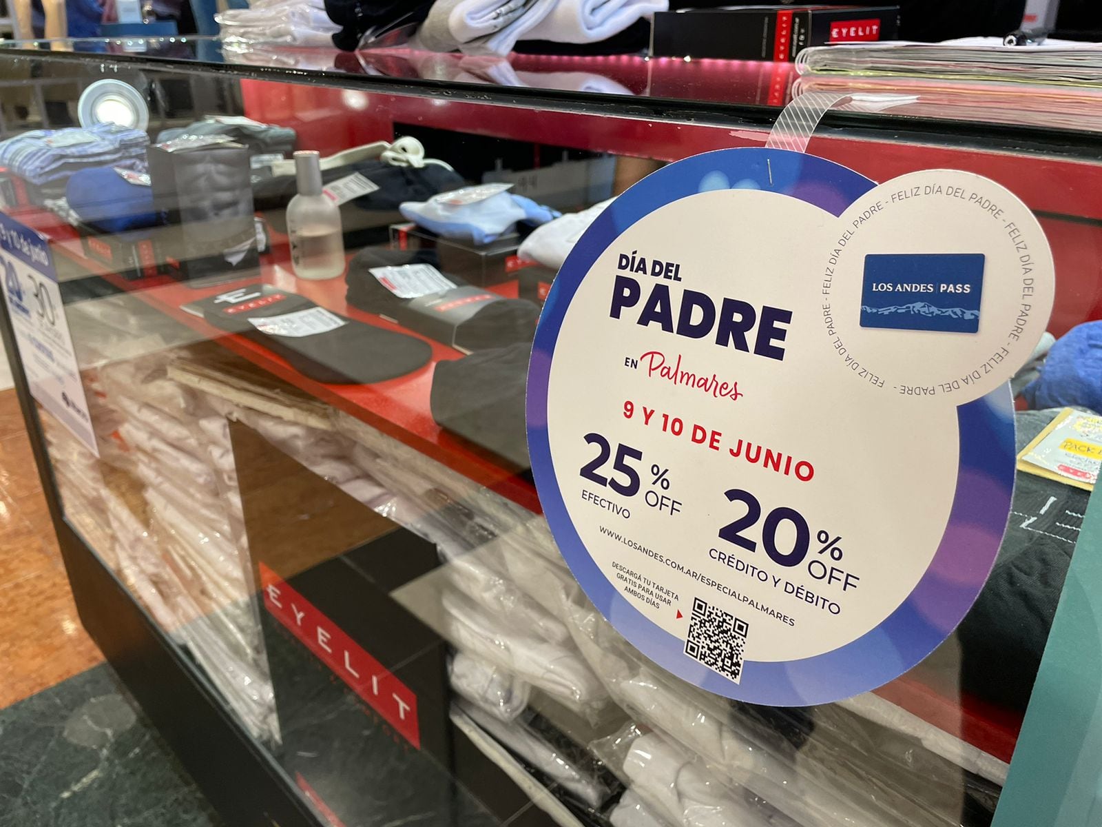 Para ese papá, en su día, regalale lo mejor de la mano de Los Andes Pass que te ofrece este viernes 9 y sábado 10 de junio descuentos de todo tipo en más de 20 locales de Palmares Open Mall.