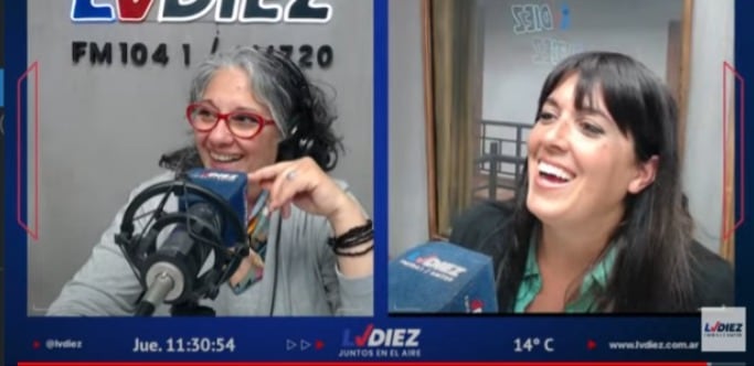 Celia Astargo junto a la psicóloga Noelia Centeno.