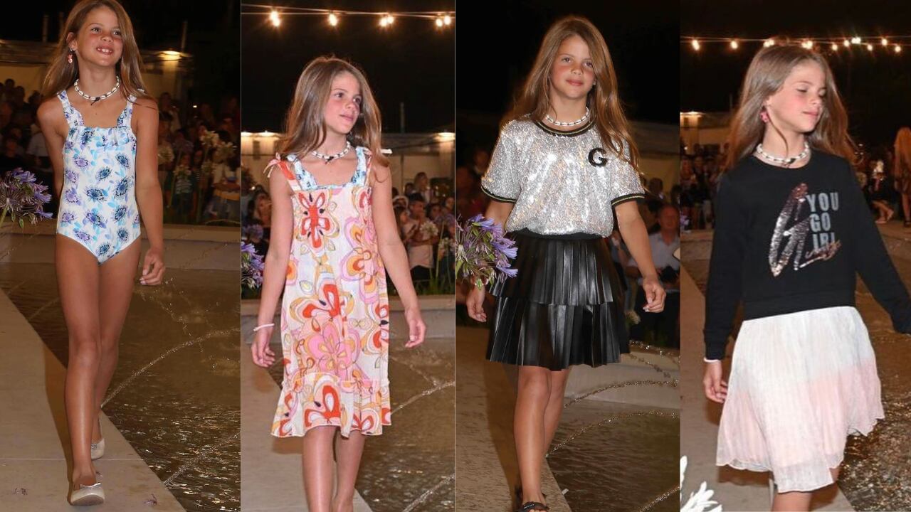 Los looks que lució Francesca en la pasarela.