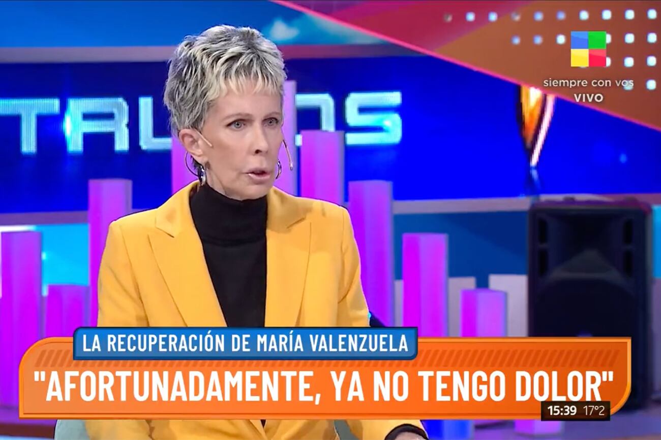 María Valenzuela en Intrusos.