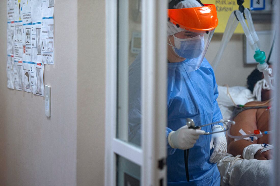 Sala UTI Covid en el hospital Rawson de Córdoba - Gentileza / La Voz