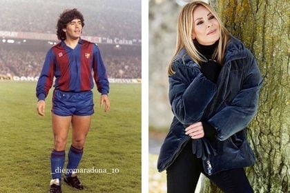 Diego Maradona y Ana Obregón