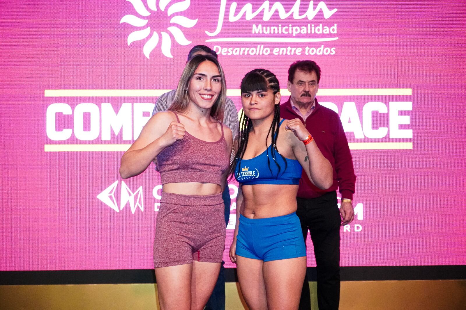 Carla "La Muñeca" Marino y Daiana "La Terrible" Ortiz, protagonizarán el semifondo de la noche, donde estarán en juegos los títulos sudamericano y argentino.