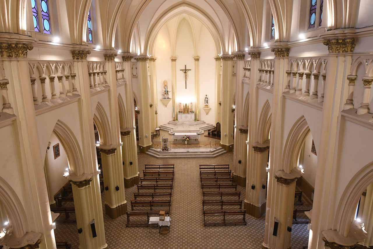 Puesta en valor de la iglesia San Vicente Ferrer de Godoy Cruz.
Foto: José Gutierrez / Los Andes