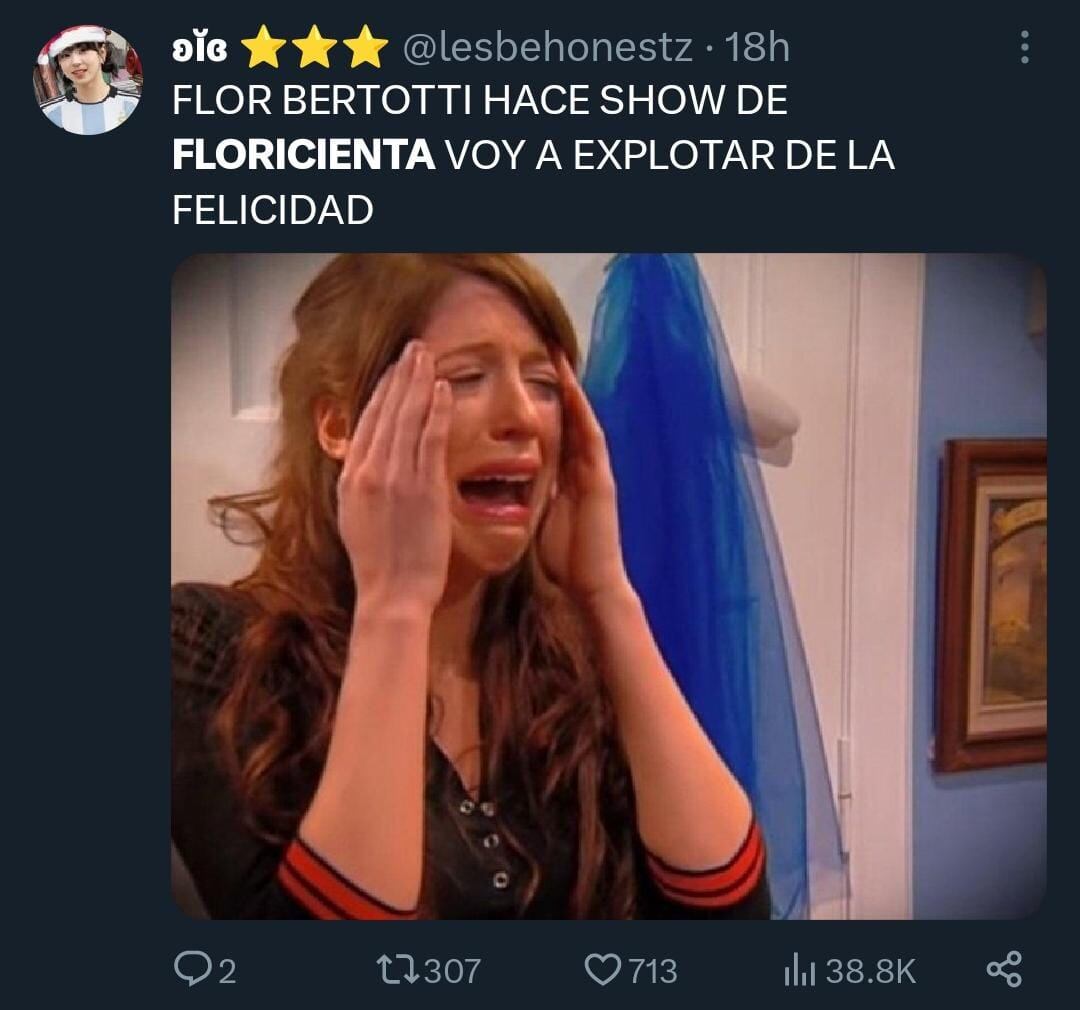 La reacción de los fanáticos de Floricienta. / X