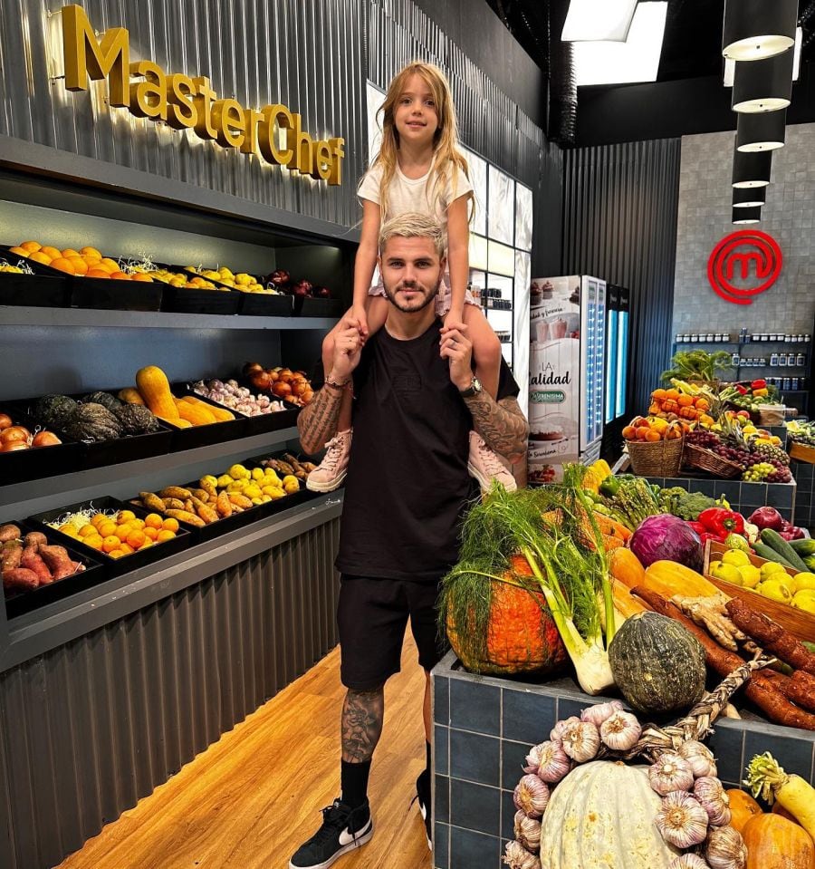 Mauro Icardi y Wanda Nara juntos en MasterChef