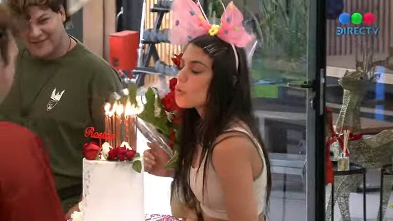 El especial cumpleaños de Rosina en Gran Hermano. Captura de pantalla.