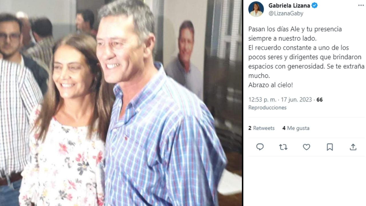 El mensaje de Gabriela Lizana.