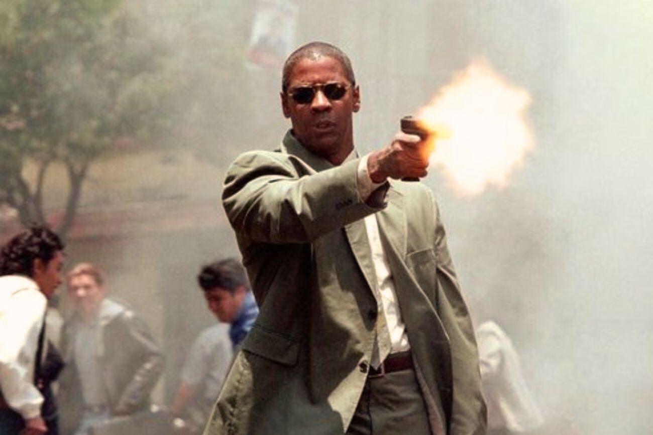 Denzel Washington en Hombre en llamas