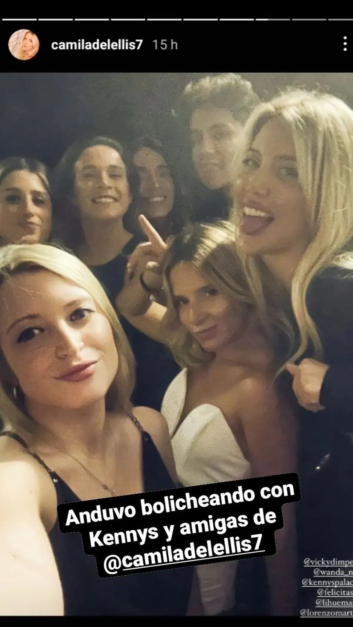 Las pruebas de que Wanda Nara estuvo en un boliche esa misma noche