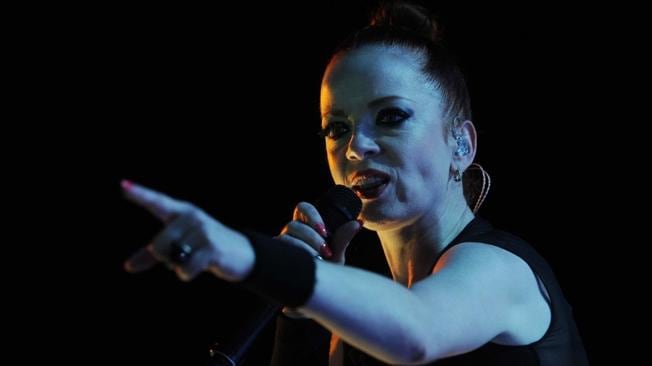 Shirley Manson, cantante de Garbage. 