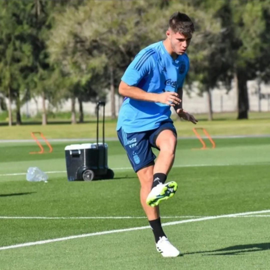 Marco Pellegrino se entrena con la Selección Argentina