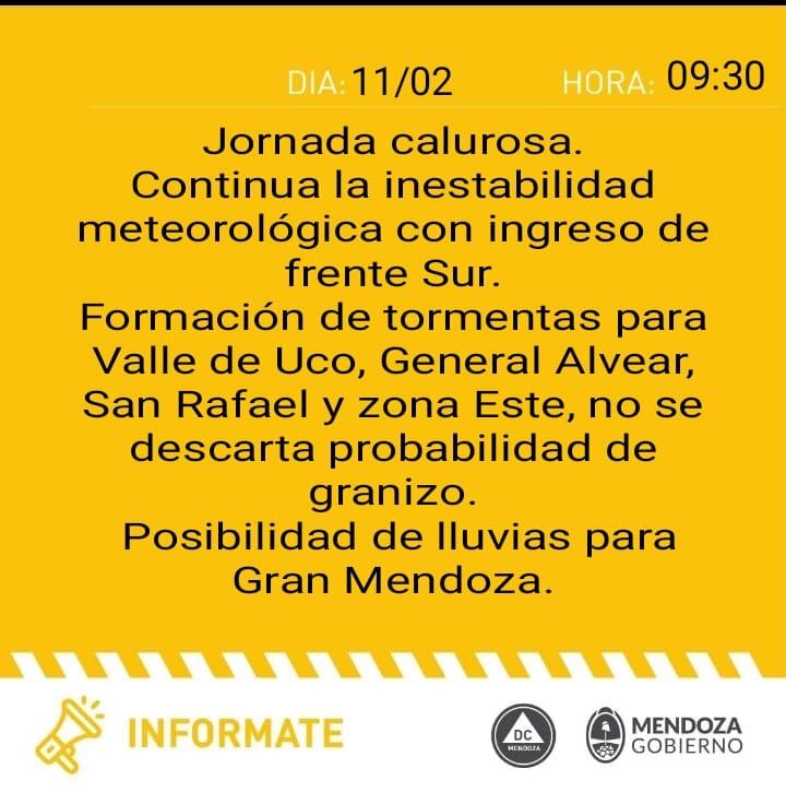 Inestabilidad en Mendoza