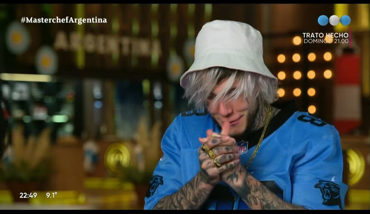 Alex Caniggia le tiró onda a Soledad Pastorutti en Masterchef Celebrity.