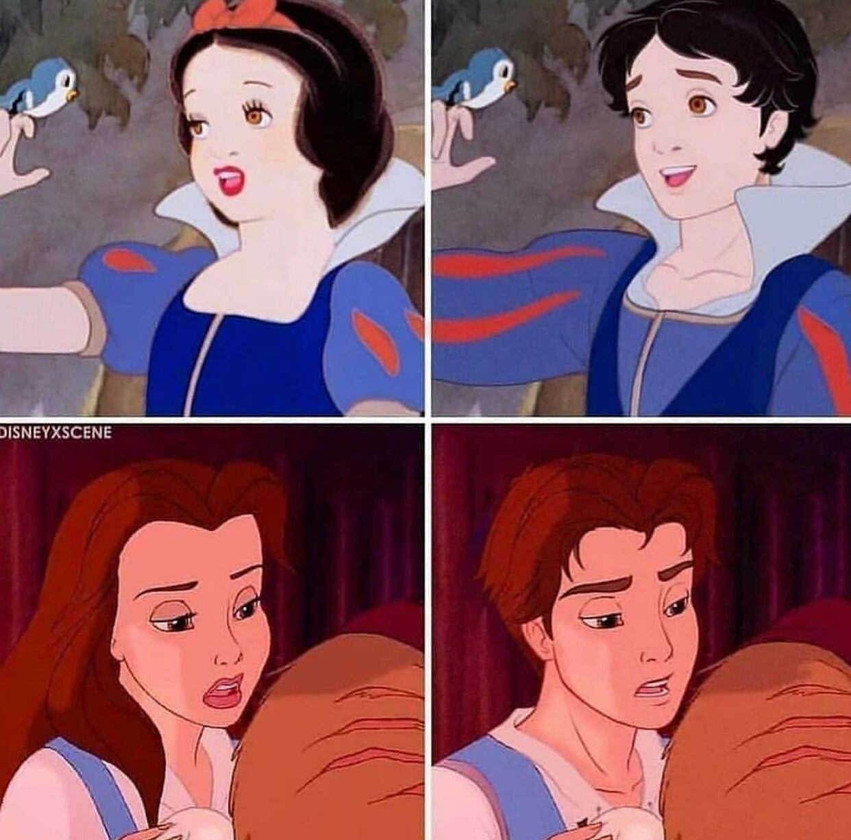 Blancanieves y Bella.