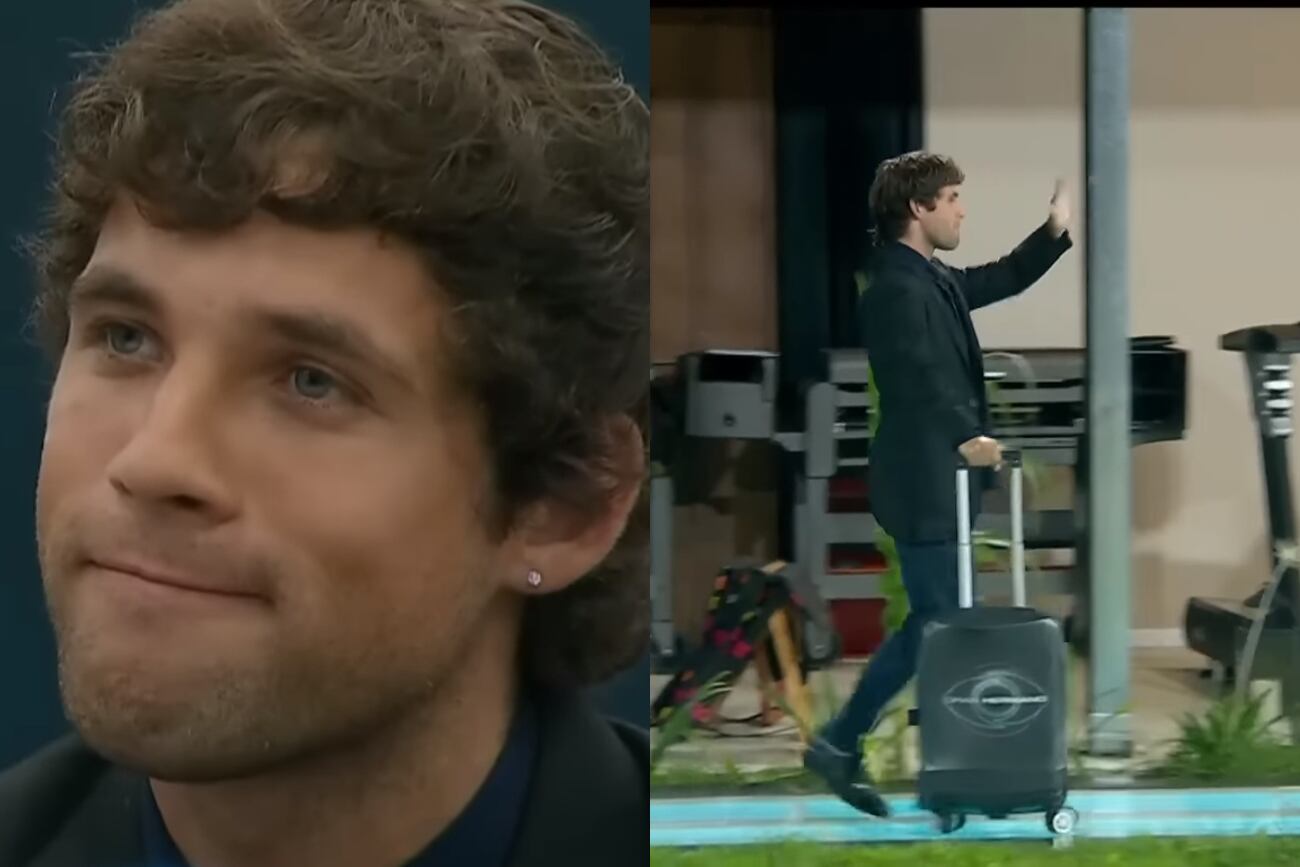 Agustín Guardis eliminado de la casa de Gran Hermano. (Collage)