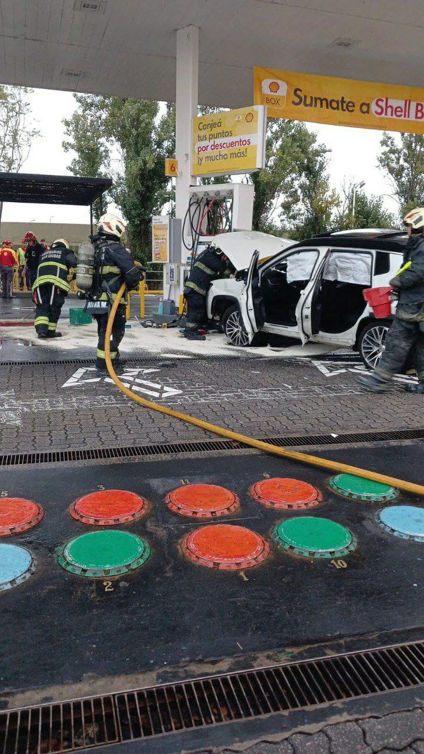 Las imágenes del accidente que protagonizó Tiago Palacios. Foto: Olé.