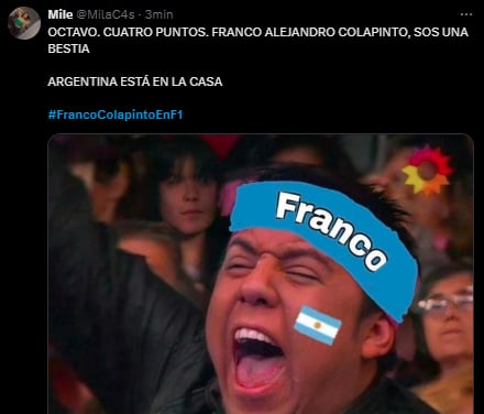 Los mejores memes de la carrera de Franco Colapinto en Bakú.