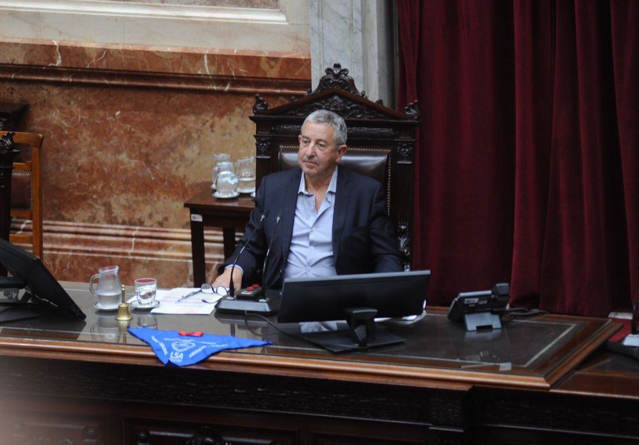 Diputado Julio Cobos durante la sesión por la ley de tolerancia cero para conductores. Foto: Federico López Claro