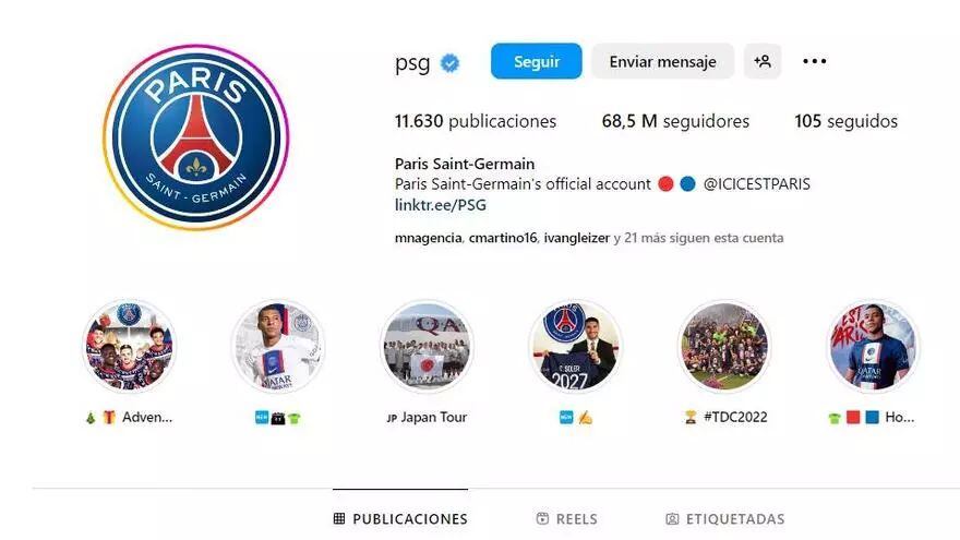 Las redes del PSG sufrieron una rotunda caída de seguidores.