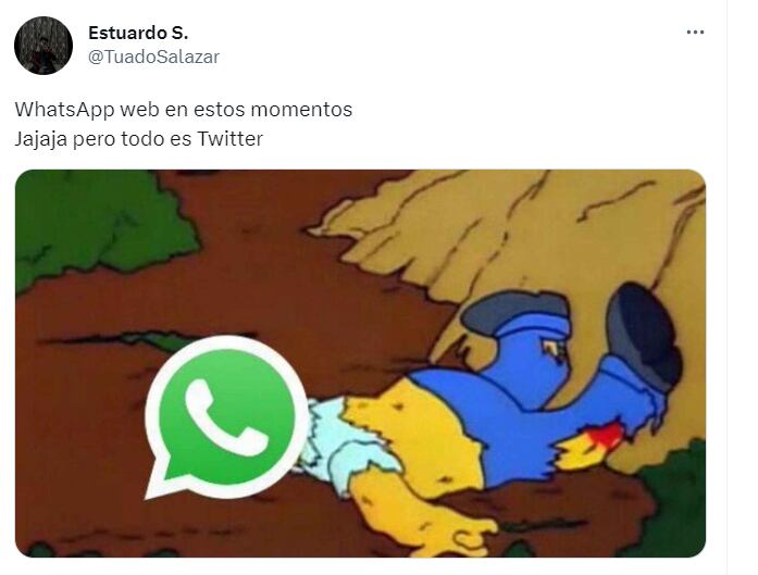 Se cayó WhatsApp - Foto Twitter