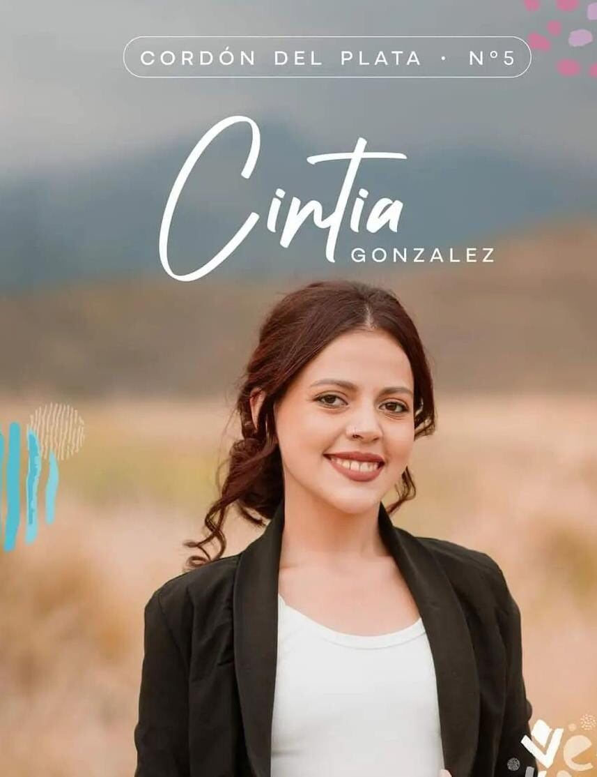 Cintia es la representante de Cordón del Plata