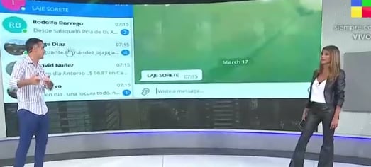 Mensaje de un televidente