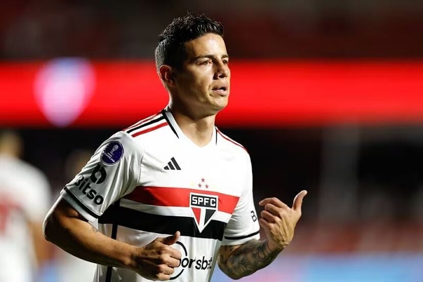 James Rodríguez, hoy en el Sao Paulo.