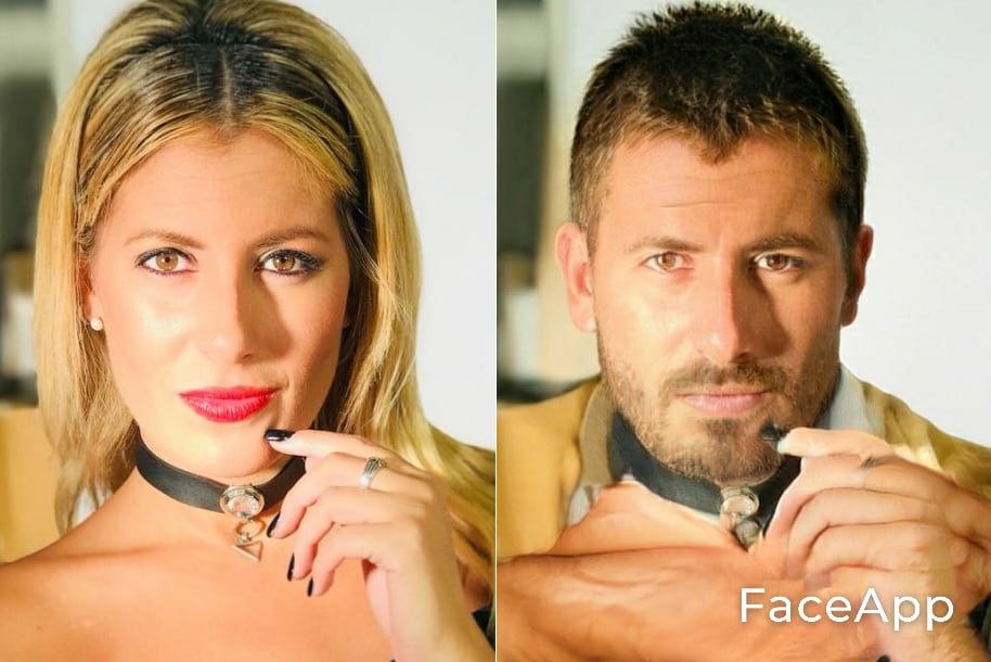 Majo Pérez Comalini en FaceApp