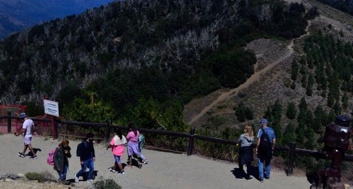 La última señal emitida por su celular fue en el cerro Otto, lugar donde se han realizado rastrillajes. Foto: Gentileza Diario Río Negro