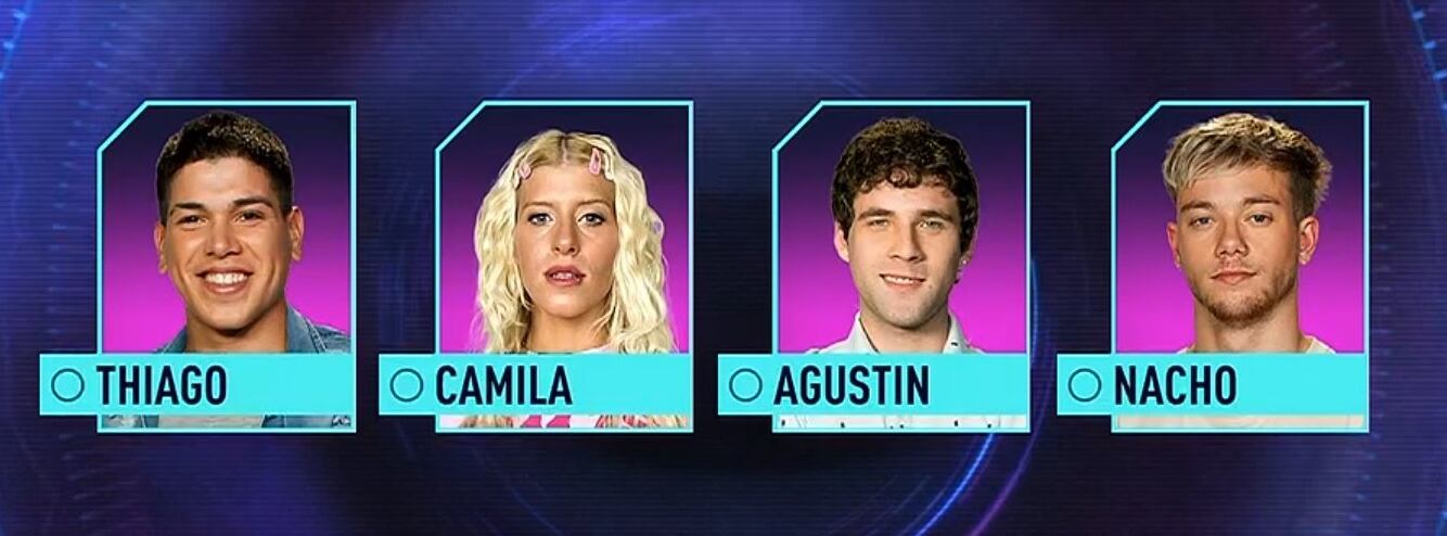 Los cuatro nominados de Gran Hermano