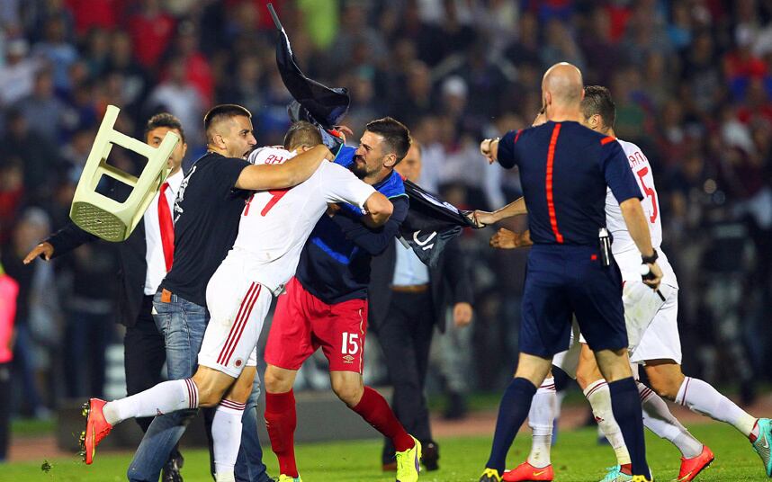 Mucho más que fútbol: el clásico Serbia - Suiza, el festejo provocador y la guerra del dron que casi termina en tragedia. Foto: Twitter @periodistan_