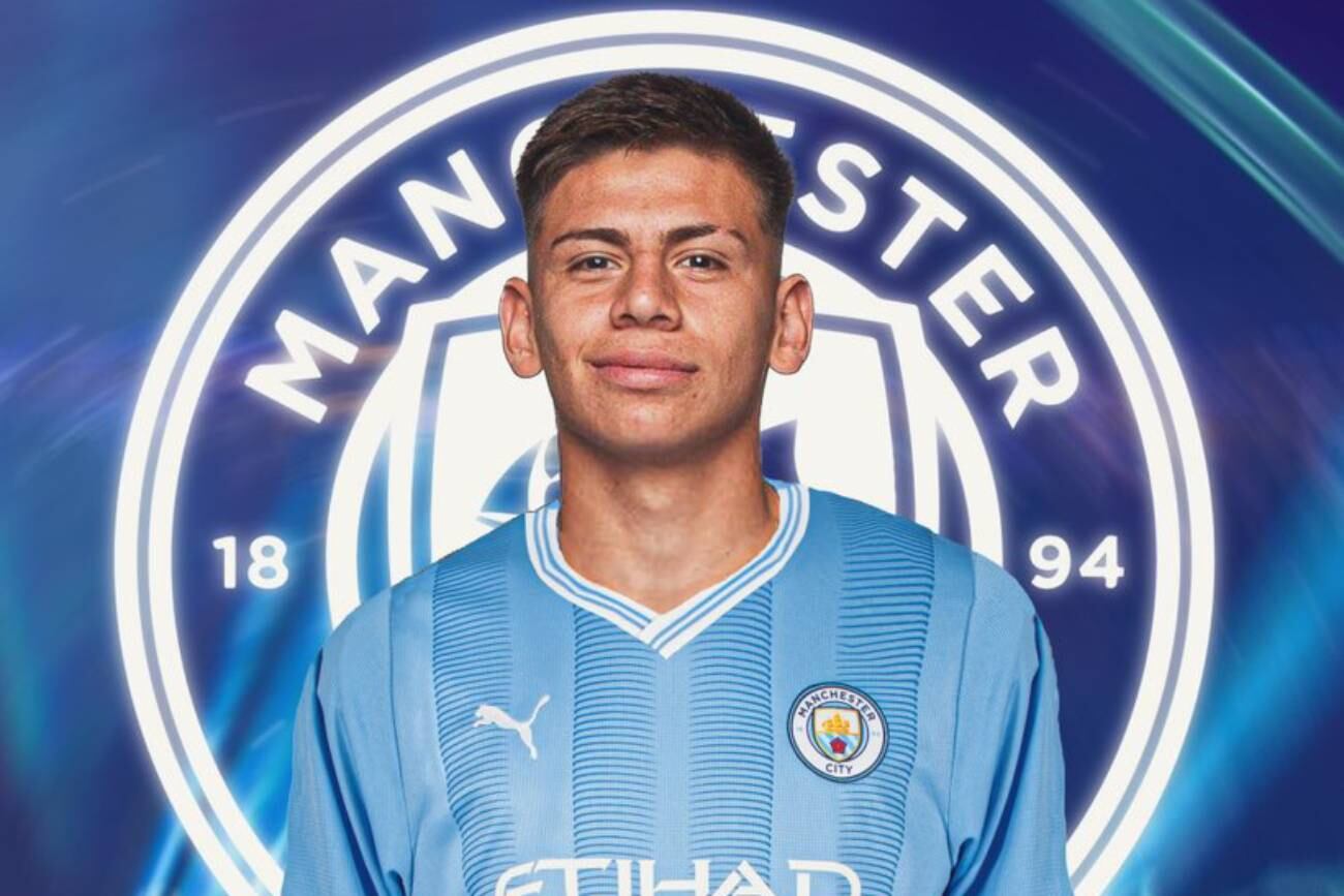 Echeverri ya pertenece al Manchester City (Montaje)