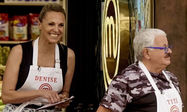 Denis Dumas y Tití Fernández, en "Masterchef Celebrity 3".