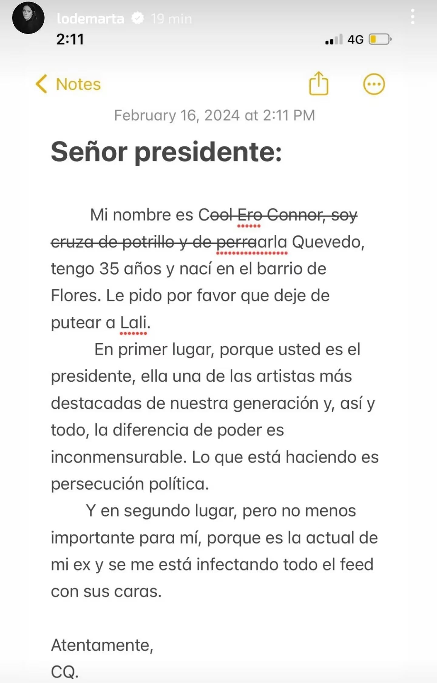 Carla Quevedo, la exnovia de Pedro Rosemblat, actual de Lali Espósito