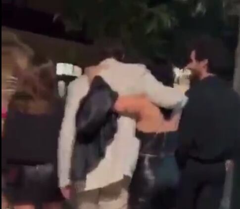 Lali Espósito y Peter Lanzani, en San Sebastián, España. Captura video.