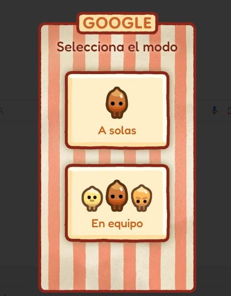 Ete es el juego que Google brinda en homenaje a los pochoclos.