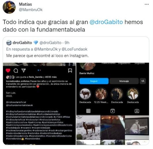 La búsqueda tuvo éxito y dieron con los protagonistas del video / Twitter