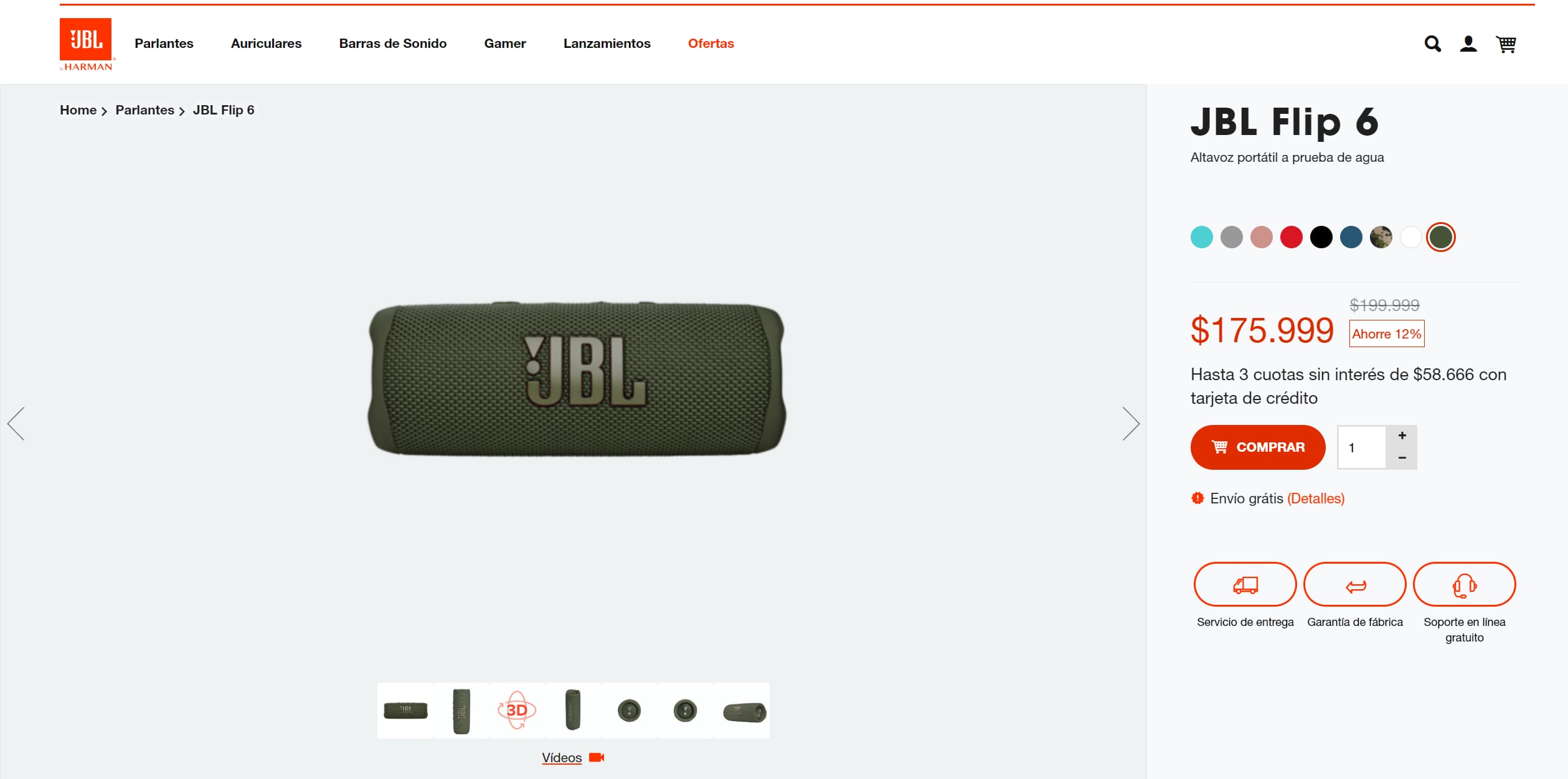 Parlante JBL precio Argentina.