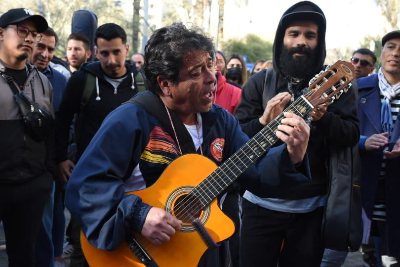 El último adiós a Marciano Cantero, líder de los Enanitos Verdes. / Foto: Mariana Villa / Los Andes