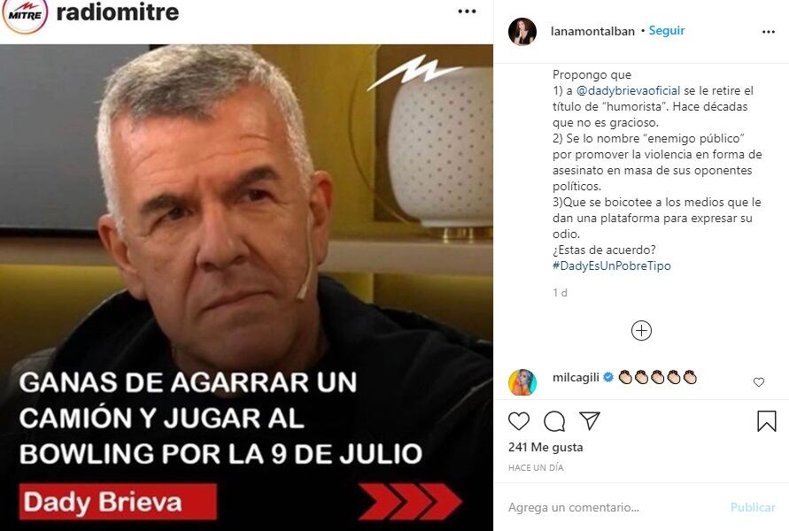 Lana Montalban propuso una serie de medidas contra el humorista.