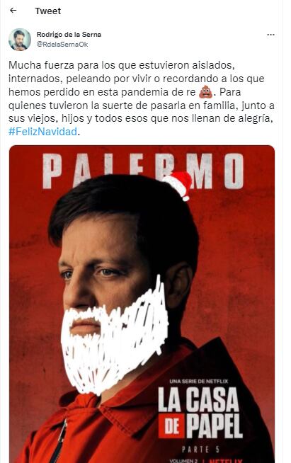 El actor dio un sentido mensaje a sus usuarios en Twitter.