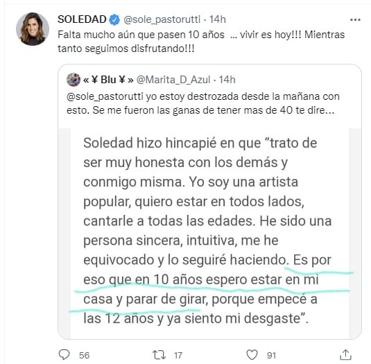 ¿Se retira Soledad Pastorutti? El anuncio que impactó a sus fanáticos (Twitter)