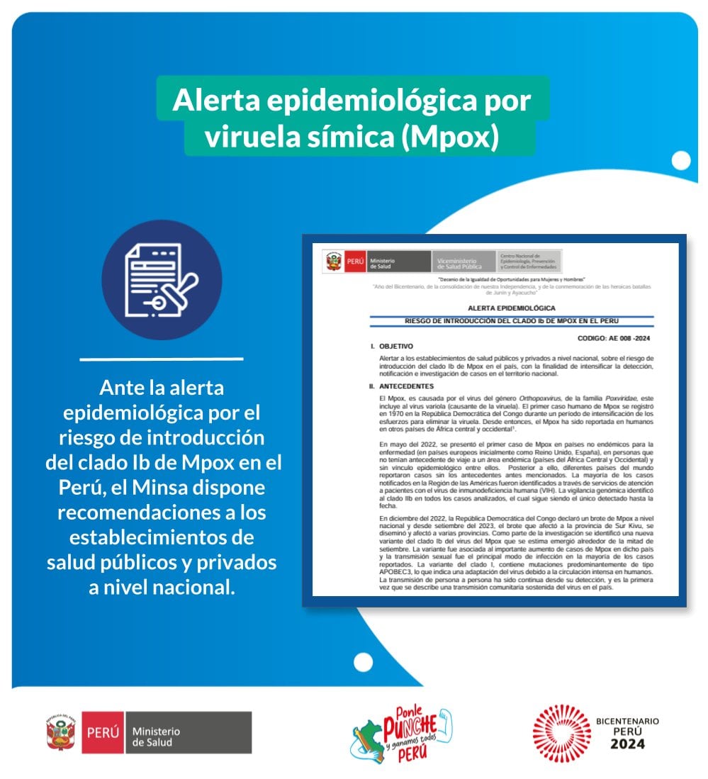 Comunicado oficial del Minsa de Perú / Foto @Minsa_Peru