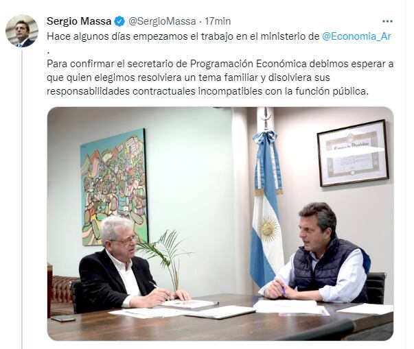 Twitter Sergio Massa