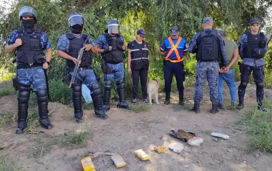 La droga decomisada a un mendocino en catamarca. Gentileza Policía de Catamarca.